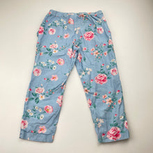 Load image into Gallery viewer, Girls LAPIN HOUSE, lightweight floral cotton pants, elasticated, inside leg: 35.5cm, EUC, size 5,  