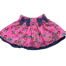 Load image into Gallery viewer, Girls Bonne, lined floral cotton skirt, elasticated, L:27cm, GUC, size 4,  