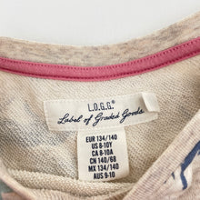 Load image into Gallery viewer, Girls H&amp;M, long sleeve casual dress, horses, EUC, size 9-10, L: 71cm