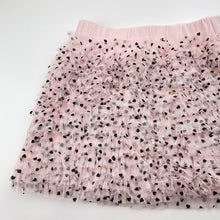 Load image into Gallery viewer, Girls Kate Mack, lined tulle ruffle skirt, elasticated, L:26cm, EUC, size 5,  