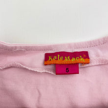 Load image into Gallery viewer, Girls Kate Mack, pink summer playsuit (loose stitches back neck), FUC, size 5,  