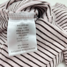 Load image into Gallery viewer, Girls Kate Mack, pink &amp; black stripe long sleeve top, heart, GUC, size 5,  