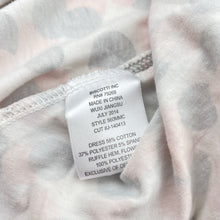 Load image into Gallery viewer, Girls Kate Mack, grey &amp; pink spot long sleeve party dress, EUC, size 5, L: 52cm