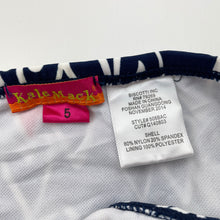 Load image into Gallery viewer, Girls Kate Mack, navy &amp; white swim top &amp; bottoms, EUC, size 5,  