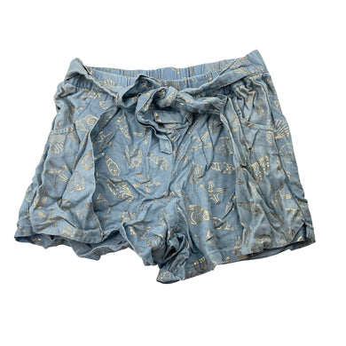 Girls Seed, lyocell shorts, elasticated, seashells, GUC, size 8,  