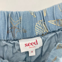 Load image into Gallery viewer, Girls Seed, lyocell shorts, elasticated, seashells, GUC, size 8,  