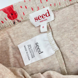 Girls Seed, stretchy leggings, rabbits, inside leg: 51cm, FUC, size 8,  