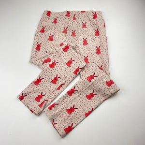 Girls Seed, stretchy leggings, rabbits, inside leg: 51cm, FUC, size 8,  
