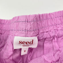 Load image into Gallery viewer, Girls Seed, lined lightweight cotton skirt, elasticated, L:33.5cm, EUC, size 9,  