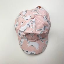 Load image into Gallery viewer, Girls Seed, pink cotton baseball cap, rabbits, EUC, size 6-8,  