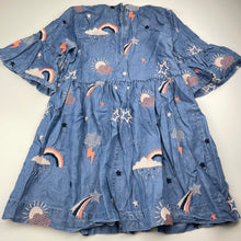 Load image into Gallery viewer, Girls Seed, embroidered lyocell dress, rainbows, GUC, size 8, L: 67cm