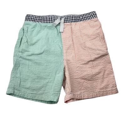 Unisex Seed, striped seersucker shorts, elasticated, GUC, size 10,  