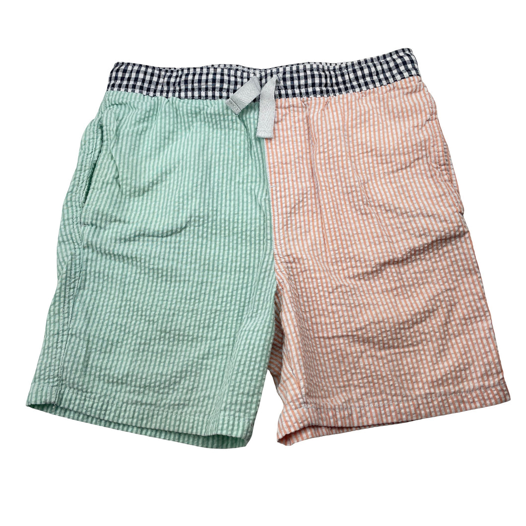 Unisex Seed, striped seersucker shorts, elasticated, GUC, size 10,  