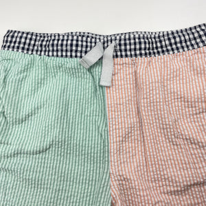 Unisex Seed, striped seersucker shorts, elasticated, GUC, size 10,  