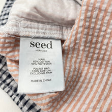 Load image into Gallery viewer, Unisex Seed, striped seersucker shorts, elasticated, GUC, size 10,  
