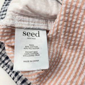 Unisex Seed, striped seersucker shorts, elasticated, GUC, size 10,  