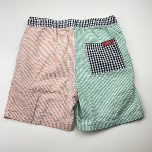Unisex Seed, striped seersucker shorts, elasticated, GUC, size 10,  