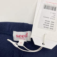 Load image into Gallery viewer, Girls Seed, navy leggings, sequin smiley faces, NEW, size 4,  