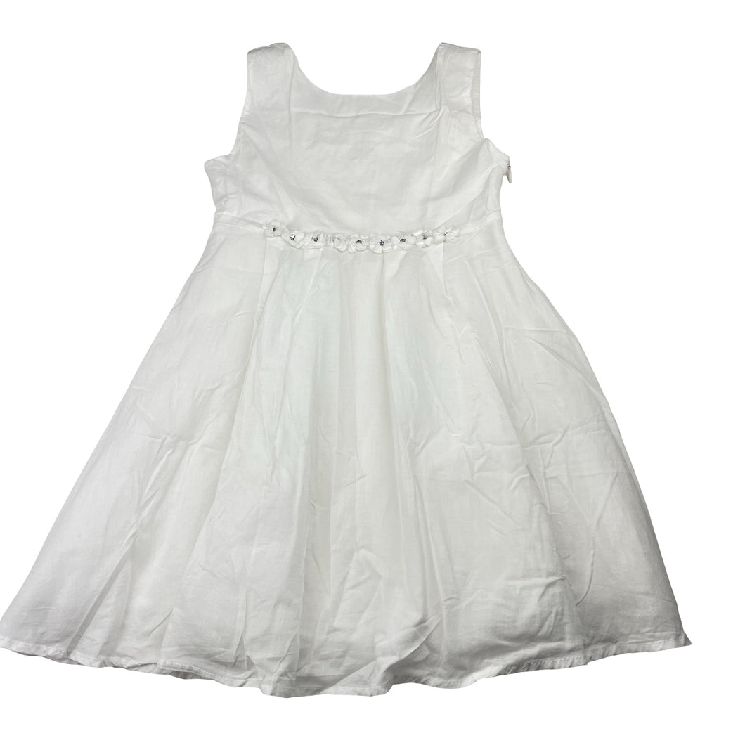 Girls Seed, lined lightweight cotton party dress, GUC, size 6-7, L: 62cm