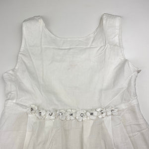 Girls Seed, lined lightweight cotton party dress, GUC, size 6-7, L: 62cm