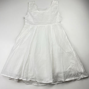 Girls Seed, lined lightweight cotton party dress, GUC, size 6-7, L: 62cm