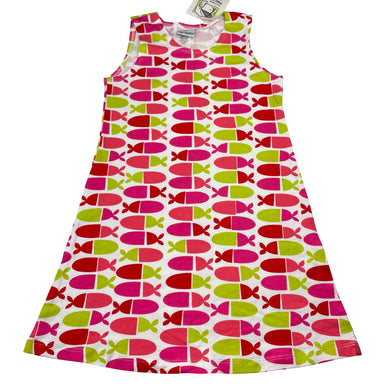 Girls Flap Happy, UPF50+ summer dress, NEW, size 6, L: 63cm