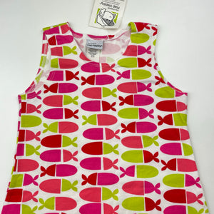 Girls Flap Happy, UPF50+ summer dress, NEW, size 6, L: 63cm