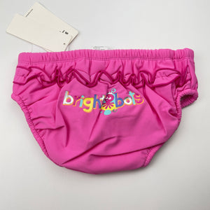 Girls Bright Bots, swim nappy / bottoms, UPF50+, NEW, size 3,  