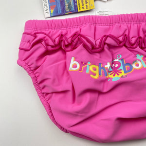 Girls Bright Bots, swim nappy / bottoms, UPF50+, NEW, size 3,  