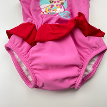 Load image into Gallery viewer, Girls Bright Bots, swim one-piece, built-in swim nappy, EUC, size 000,  
