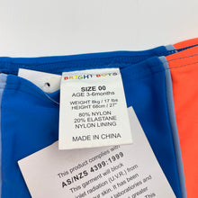 Load image into Gallery viewer, Unisex Bright Bots, UPF50+ swim shorts, NEW, size 00,  