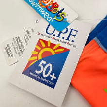 Load image into Gallery viewer, Unisex Bright Bots, UPF50+ swim shorts, NEW, size 00,  