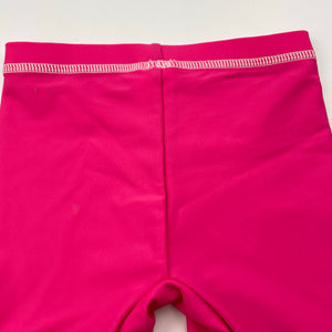 Girls Bright Bots, UPF50+ swim shorts, EUC, size 00,  