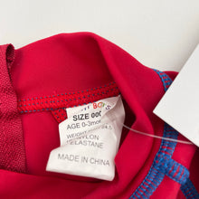 Load image into Gallery viewer, Boys Bright Bots, long sleeve rashie / swim top, UP50+, NEW, size 000,  