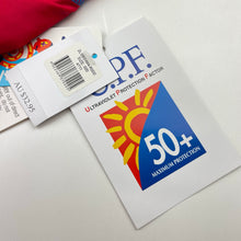 Load image into Gallery viewer, Boys Bright Bots, long sleeve rashie / swim top, UP50+, NEW, size 000,  