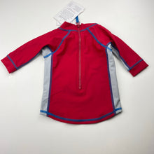Load image into Gallery viewer, Boys Bright Bots, long sleeve rashie / swim top, UP50+, NEW, size 000,  