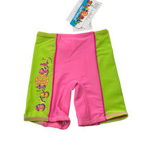 Load image into Gallery viewer, Girls Bright Bots, UPF50+ swim shorts, NEW, size 0,  