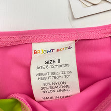 Load image into Gallery viewer, Girls Bright Bots, UPF50+ swim shorts, NEW, size 0,  