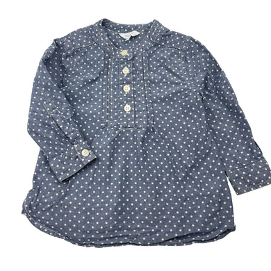 Girls Mix Kids, lightweight cotton long sleeve shirt, GUC, size 1,  