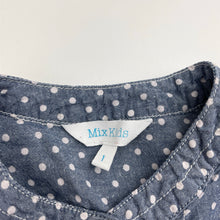 Load image into Gallery viewer, Girls Mix Kids, lightweight cotton long sleeve shirt, GUC, size 1,  