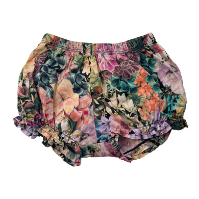 Girls Dimples, lightweight floral cotton shorts / bloomers, EUC, size 00-0,  