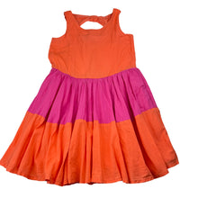 Load image into Gallery viewer, Girls lined, cotton summer dress, no labels, armpit-armpit: 30cm (wash fade), FUC, size 5, L: 59cm