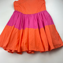 Load image into Gallery viewer, Girls lined, cotton summer dress, no labels, armpit-armpit: 30cm (wash fade), FUC, size 5, L: 59cm