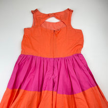 Load image into Gallery viewer, Girls lined, cotton summer dress, no labels, armpit-armpit: 30cm (wash fade), FUC, size 5, L: 59cm