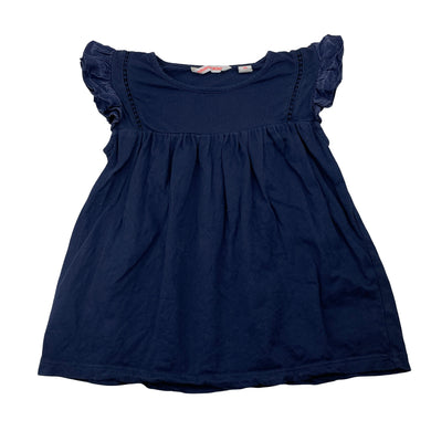 Girls Country Road, navy cotton top (wash fade), FUC, size 5,  