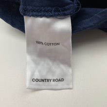 Load image into Gallery viewer, Girls Country Road, navy cotton top (wash fade), FUC, size 5,  