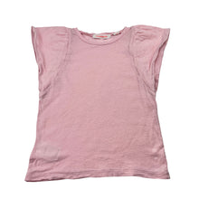 Load image into Gallery viewer, Girls Country Road, pink linen blend tee / top, FUC, size 5,  