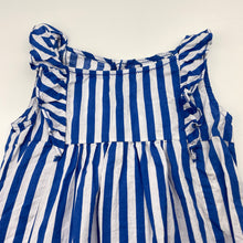Load image into Gallery viewer, Girls Zara, striped lightweight cotton top, GUC, size 4-5,  