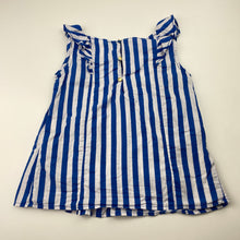 Load image into Gallery viewer, Girls Zara, striped lightweight cotton top, GUC, size 4-5,  