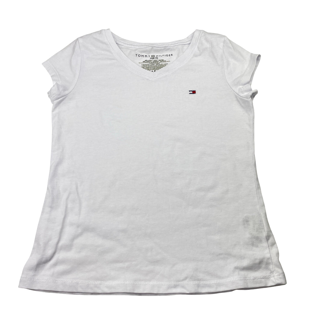 Girls TOMMY HILFIGER, lightweight V-neck tee / top, FUC, size 8-10,  